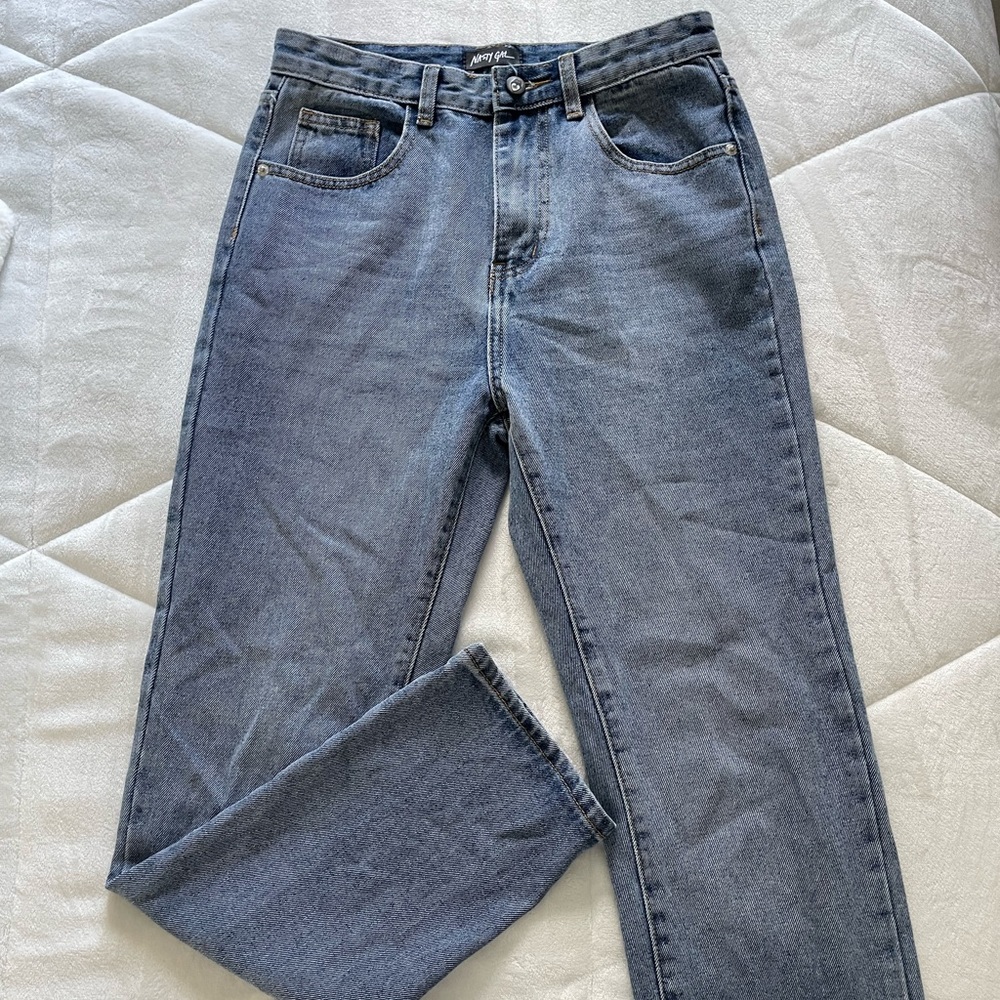 Nasty Gal high rise mom jean